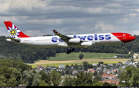 HB JME Edelweiss Air Airbus A340 313 Photo By Matthias Becker ID