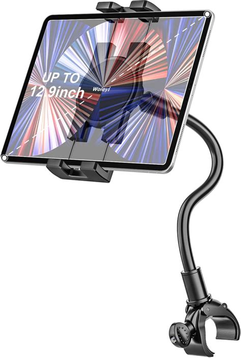 Woleyi Gooseneck Tablet Holder For Spin Bike Phone Ipad Holder Mount