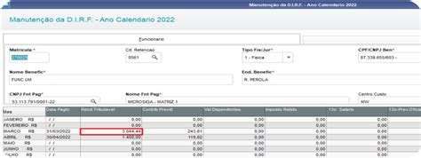 DIRF 2023 No Protheus Confira As Melhorias Implementas UserFunction