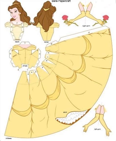 Disney Princess 3d Paper Dolls