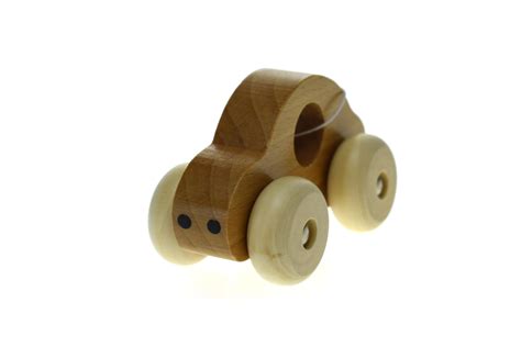 Wt351d Simple Wooden Toy Car Natural