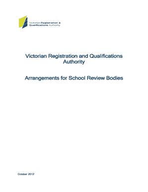 Fillable Online Vrqa Vic Gov Victorian Registration And Qualifications