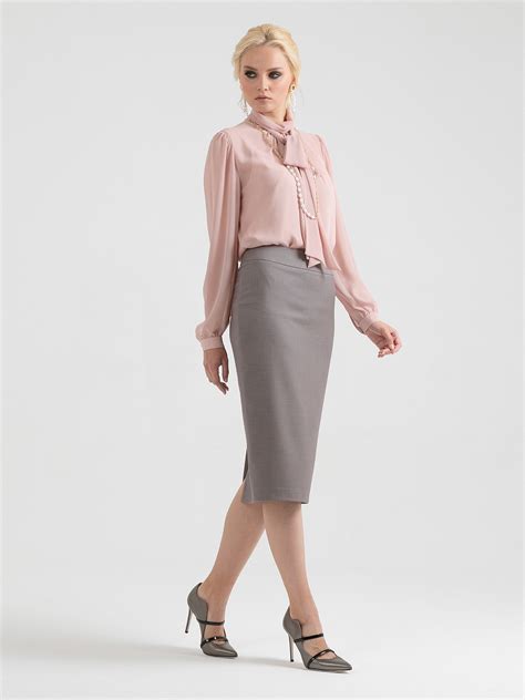 Юбка-карандаш с поясом-кокеткой - Lova Shop