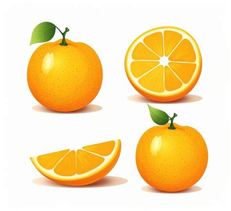 Premium Photo Orange Fruit Whole And Halves