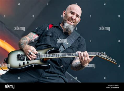 Ian Scott Guitarist Of The Us Metal Band Anthrax Performs On Stage At