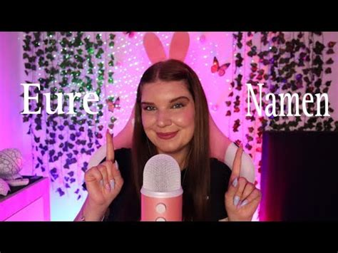 ASMR Eure Namen YouTube