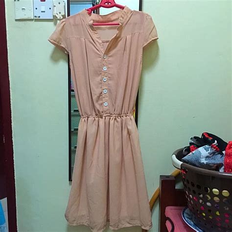 Nude Color Dress Women S Fashion Dresses Sets Evening Dresses Gowns On Carousell