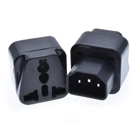 Universal Socket Ups Pdu Iec C Male Prong Electric Plug Adapter