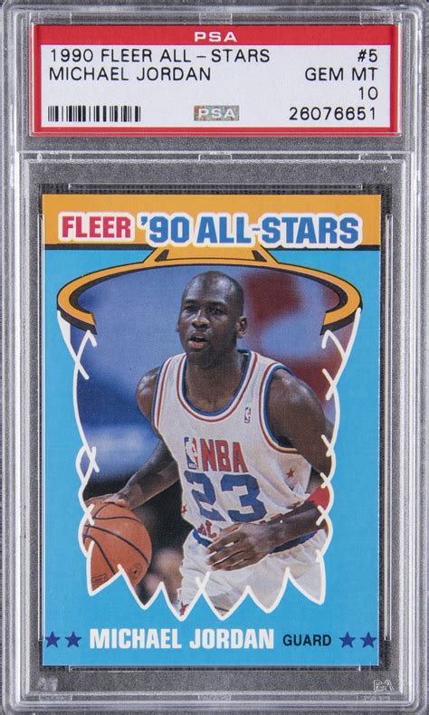 Lot Detail Fleer All Stars Michael Jordan Psa Gem Mt