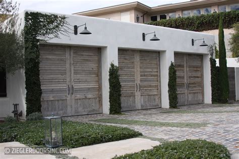 Farmhouse Wood Garage Doors Ziegler Doors Inc