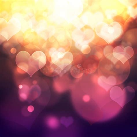 Heart Shaped Bokeh Background Stock Illustrations 1055 Heart Shaped