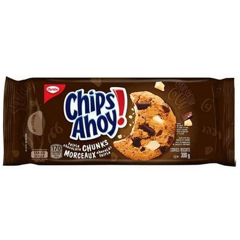 Christie Chips Ahoy Triple Chocolate Chunks Chocolate Chip Cookies 300g1058oz