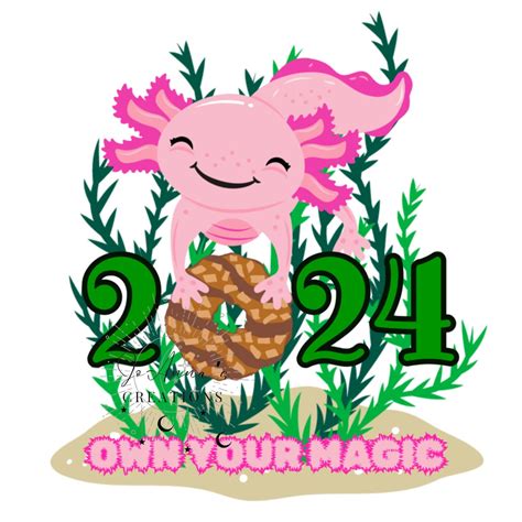 Girl Scout Cookies 2024 Axolotl Theme Axolotl Sublimation Png Etsy