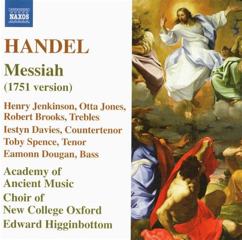 Baroque Music Messiah Handel 1751 Version