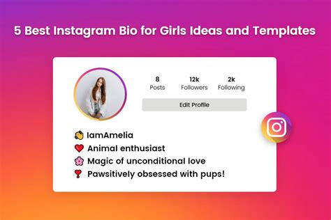 5 Best Instagram Bio For Girls Ideas And Templates Bio