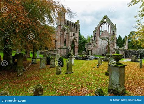 Dryburgh Abbey Ruins in the Borders Area of Scotland, United Kingdom ...