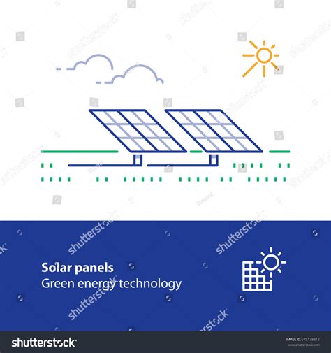 Vektor Stok Renewable Energy Solar Panels Station Concept Tanpa Royalti 675178312 Shutterstock