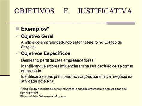 Exemplos De Objetivos Gerais De Um Projeto De Pesquisa Novo Exemplo