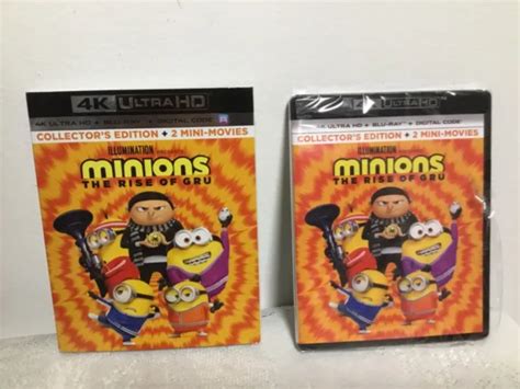 Minions The Rise Of Gru K Ultra Hd Blu Ray W Sleeve Animated