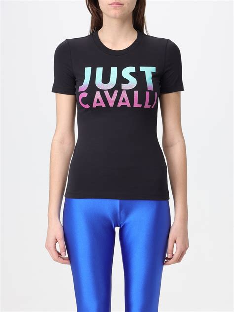 Just Cavalli T Shirt Woman Black Just Cavalli T Shirt