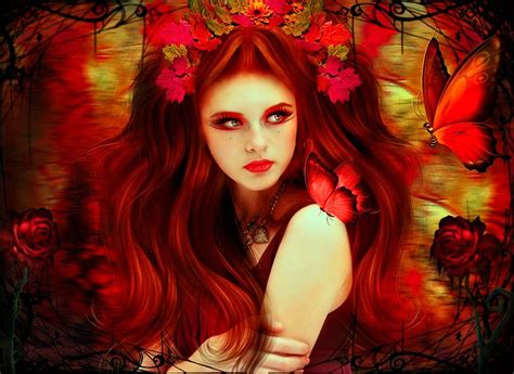 Red Fantasy Wallpaper And Hintergrund 1400x1020 Id674934