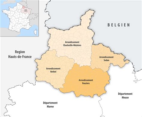 Les Arrondissements Du D Partement Des Ardennes