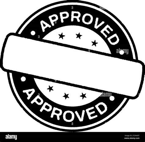 Approved Stamp With Blank Sign Round Grunge Approved Sign Vector