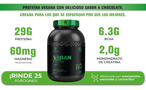 YAOCA proteína vegetal orgánica en polvo 1 Kg Suplemento alimenticio