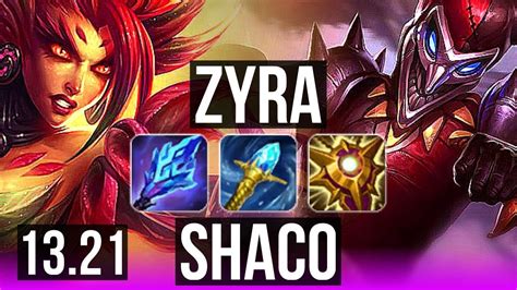 ZYRA Akshan Vs SHACO Ziggs SUP Comeback 800 Games 1 1M