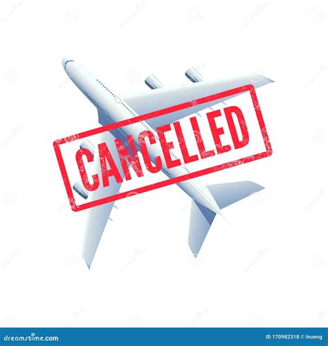 Flight Canceled Plane Ticket Royalty-Free Stock Image | CartoonDealer ...