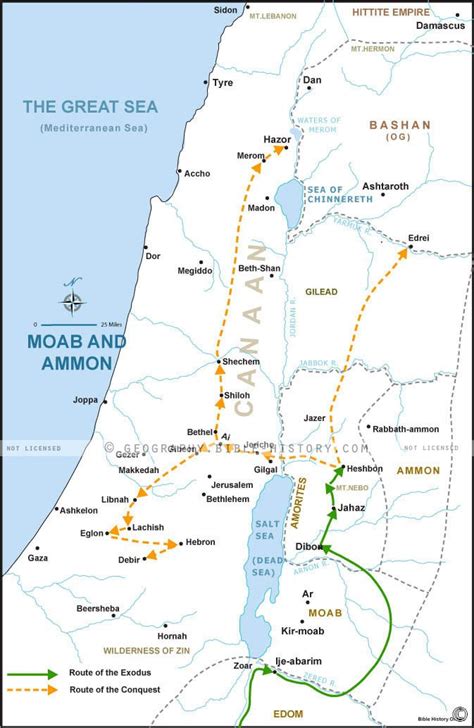 Numbers Moab And Ammon Basic Map Dpi Year License Bible Maps