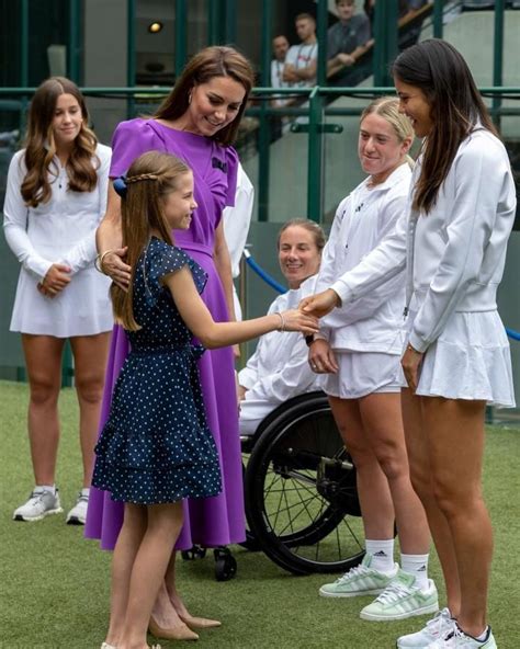 Kate Middleton Reaparece En Wimbledon Un Atuendo Violeta Junto A Un