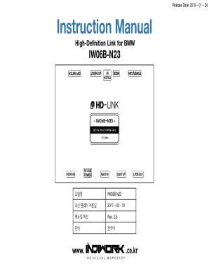 Fillable Online Instruction Manual IW06B N23 INDIWORK Fax Email