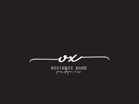 Luxury Ox Fashion Logo Signature Ox Logo Letter Design For You