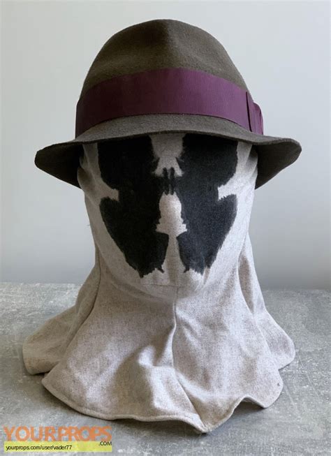 Watchmen Rorschach DC mask (wearable) with hat replica movie prop