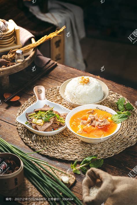 香菜牛肝复古农家乡村中国菜系食品餐饮摄影素材汇图网