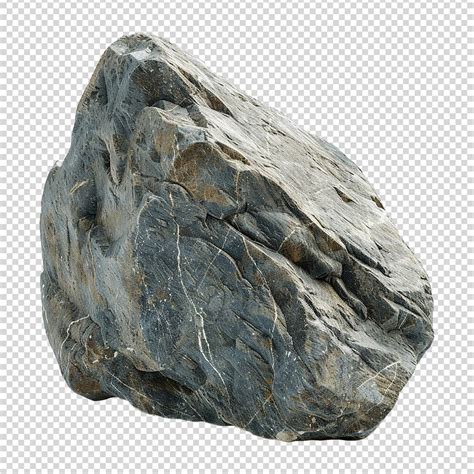 premium psd stone isolated  transparent background png