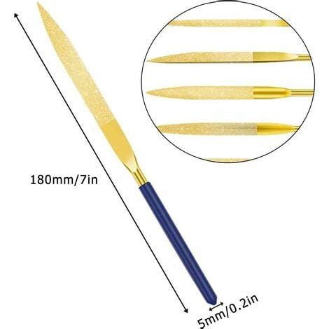 Plat Fichier Ensemble 10 Pièces Mini Lime à Aiguilles Limes à