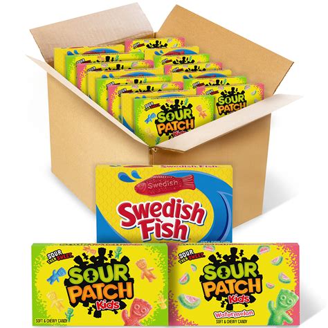 Buy Sour Patch Kids And Swedish Fish Soft And Chewy Candy Variety Pack