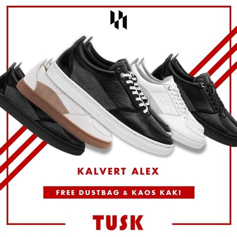 Jual Sepatu Kulit Kalvert Alex Series Sepatu Sneakers Casual Sepatu