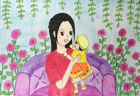 VẼ TRANH MẸ đẹp đơn giản mà đẹp, ý nghĩa, cảm động nhất