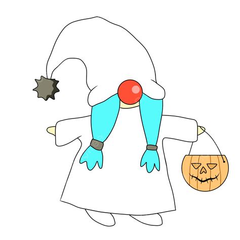 Gnome White Gnome Halloween Pumpkin Png Transparent Clipart Image