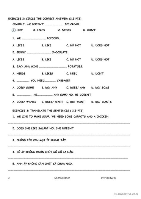 EVERYBODY UP 3 UNIT 1 English ESL Worksheets Pdf Doc