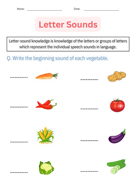 Printable Matching Beginning Letter Sounds Worksheet And Activities For