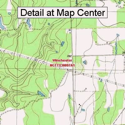 Amazon Usgs Topographic Quadrangle Map Winchester Texas