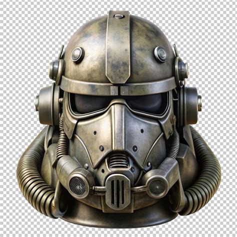 T 60 Power Armor Helmet Premium Ai Generated Psd