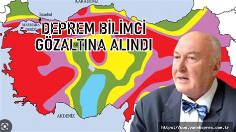 Deprem Bilimci Prof Dr Ahmet Ercan G Zalt Na Al Nd Van Ekspres