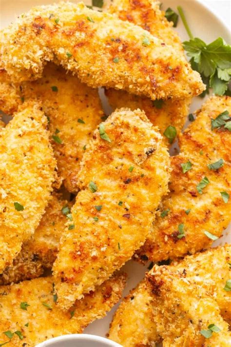 Truly Crispy Keto Chicken Tenders Baked Or Air Fryer The Big Mans World