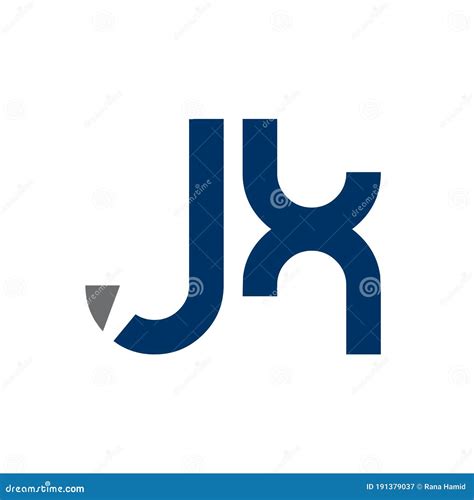 Creative Letter JX Logo Design Vector Template Initial Linked Letter