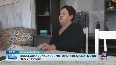 Idosa é abandonada por motorista de aplicativo em Balneário Camboriú